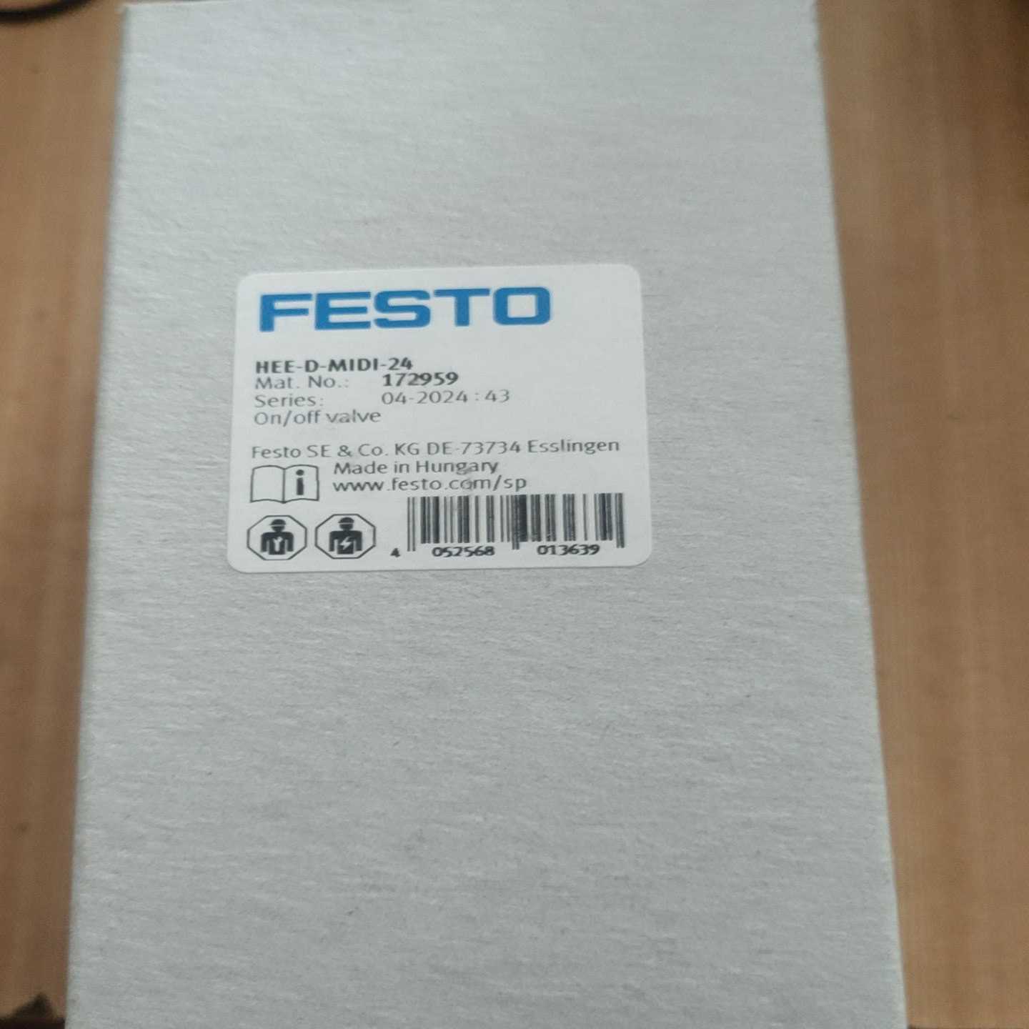 FESTO电动开关阀172959