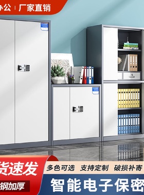 硕岩加厚钢制电子密码保密柜指纹锁文件柜加密档案柜国保锁资料柜