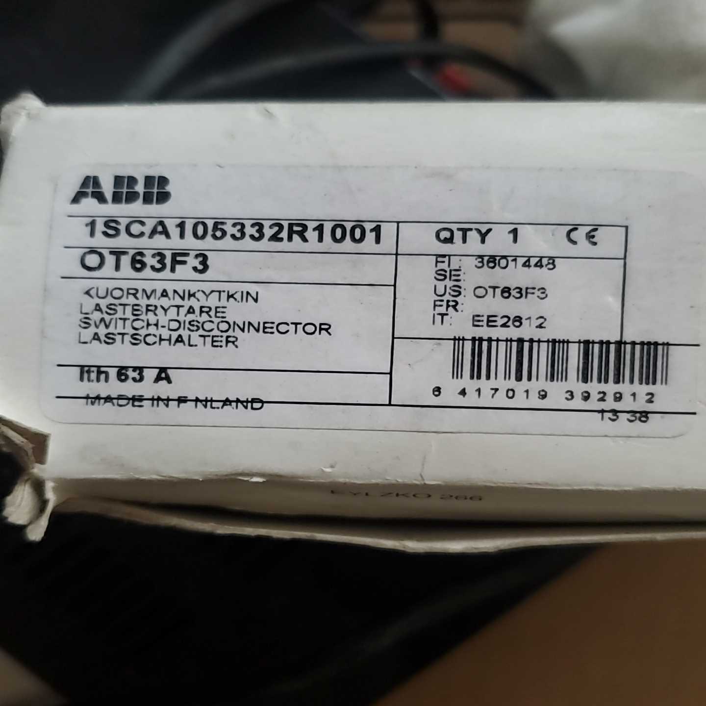 询价~芬兰产abb 1sca105332r1001   qt63f