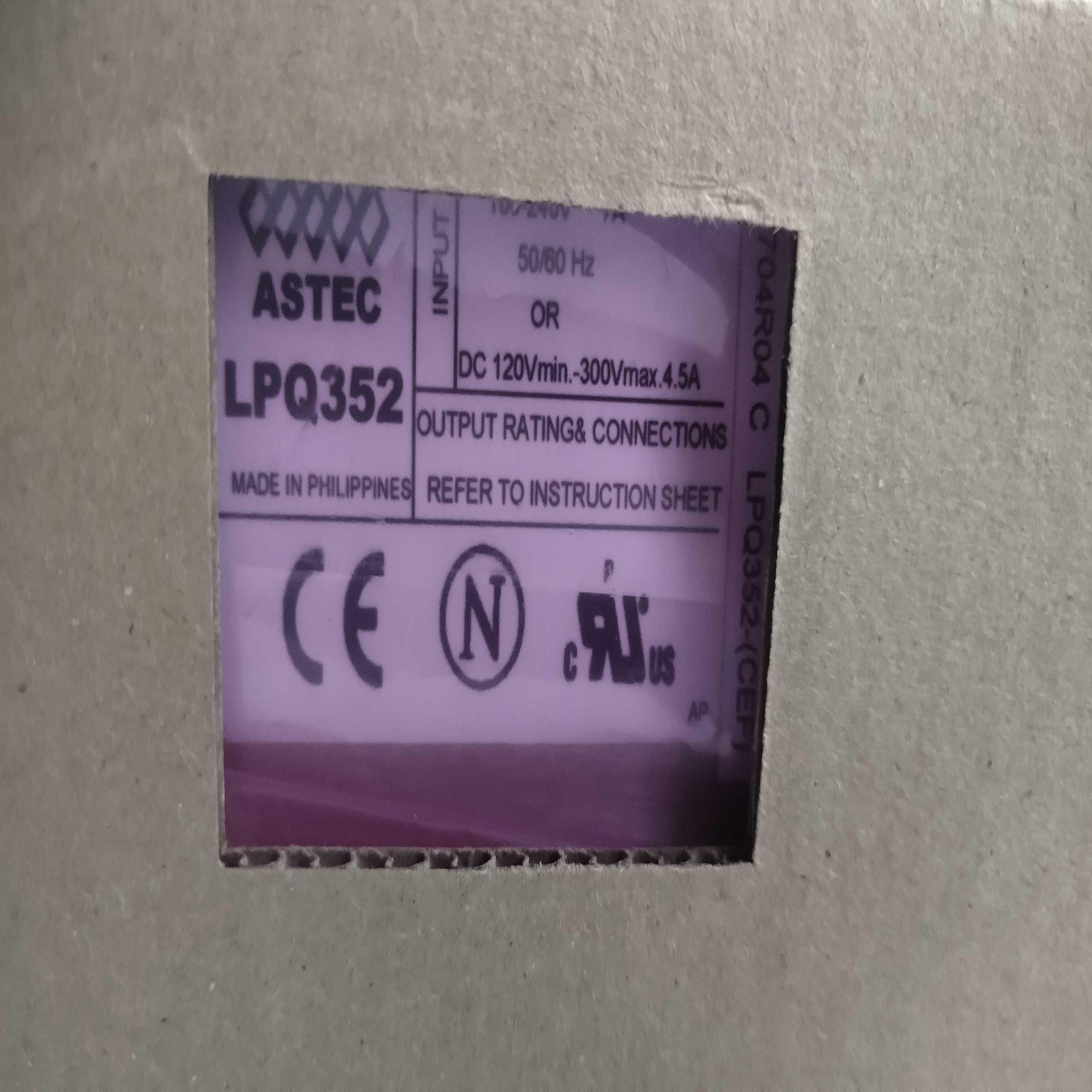 【请询价】ASTEC全新原装电源 LPQ352-CEF 现货销售质保一