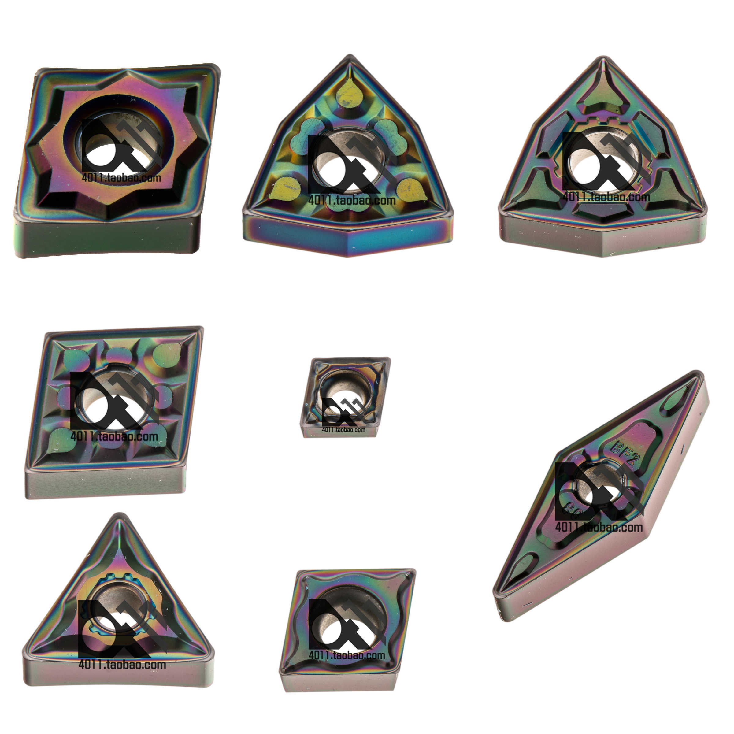 七彩刀片WNMG080408/TNMG160404/080404/VNMG BF1 BM2 ZPF AP1