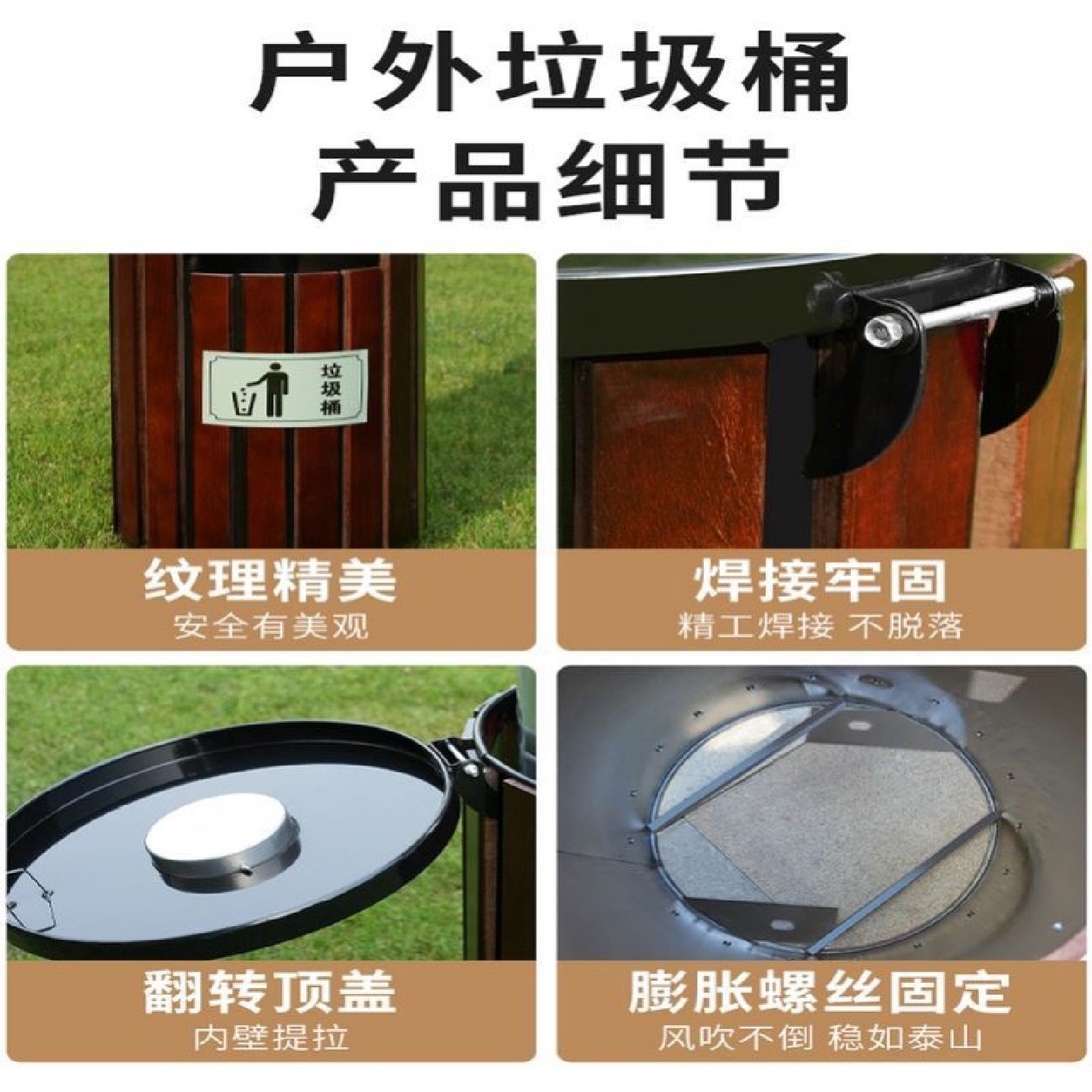 不锈钢垃圾桶定制户外公共场合镀锌板双分类市政304不锈钢果皮箱