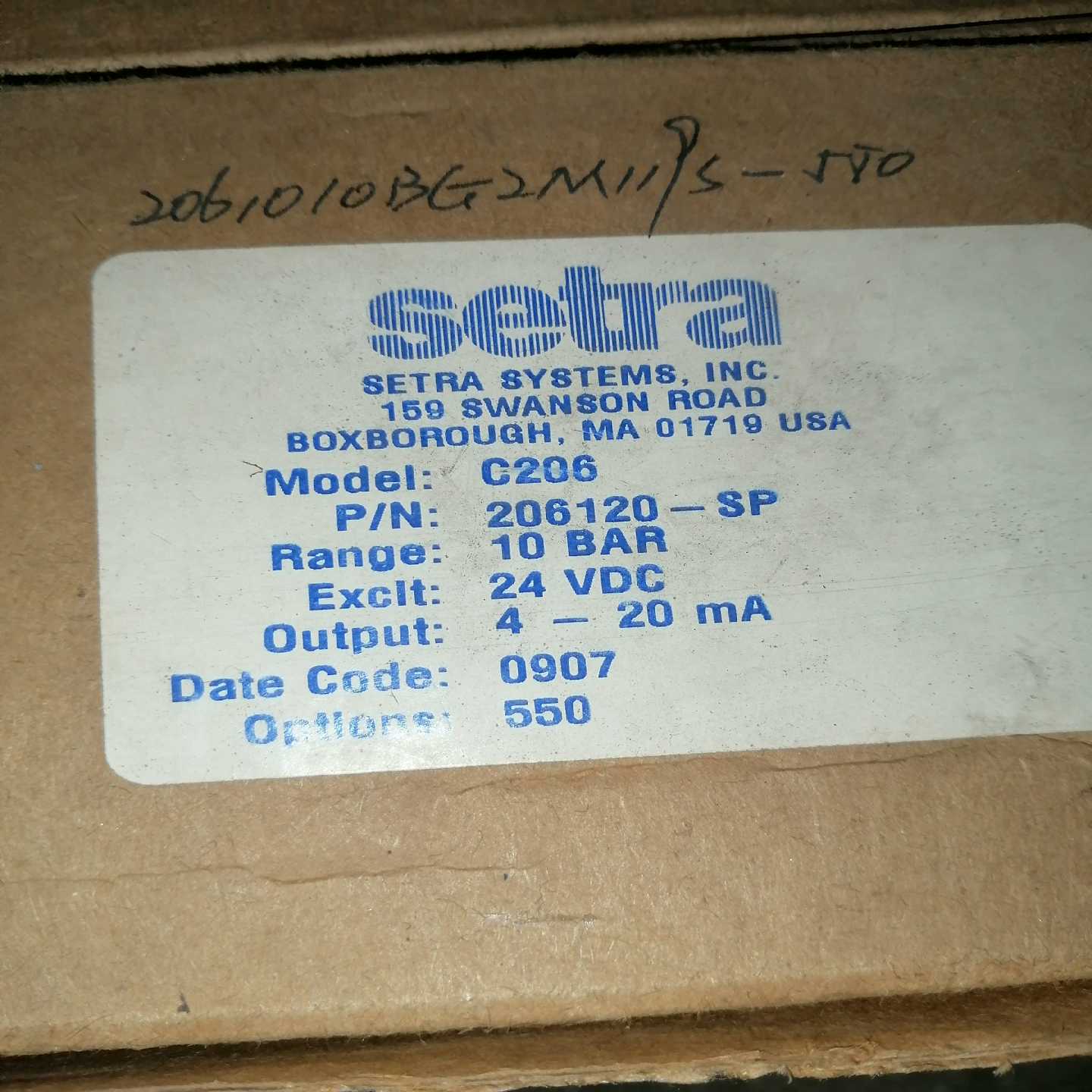 【议价】SETRA西特206系列2061010BG2M119S-