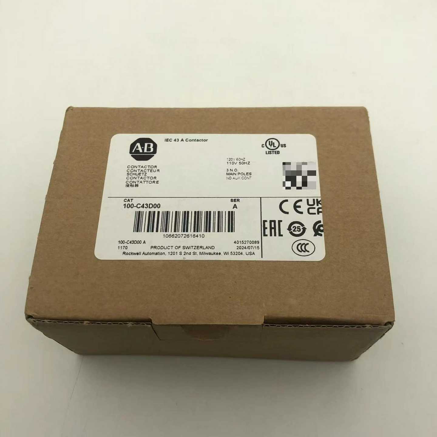 【议价】100-C43D00罗克韦尔AB43A接触器