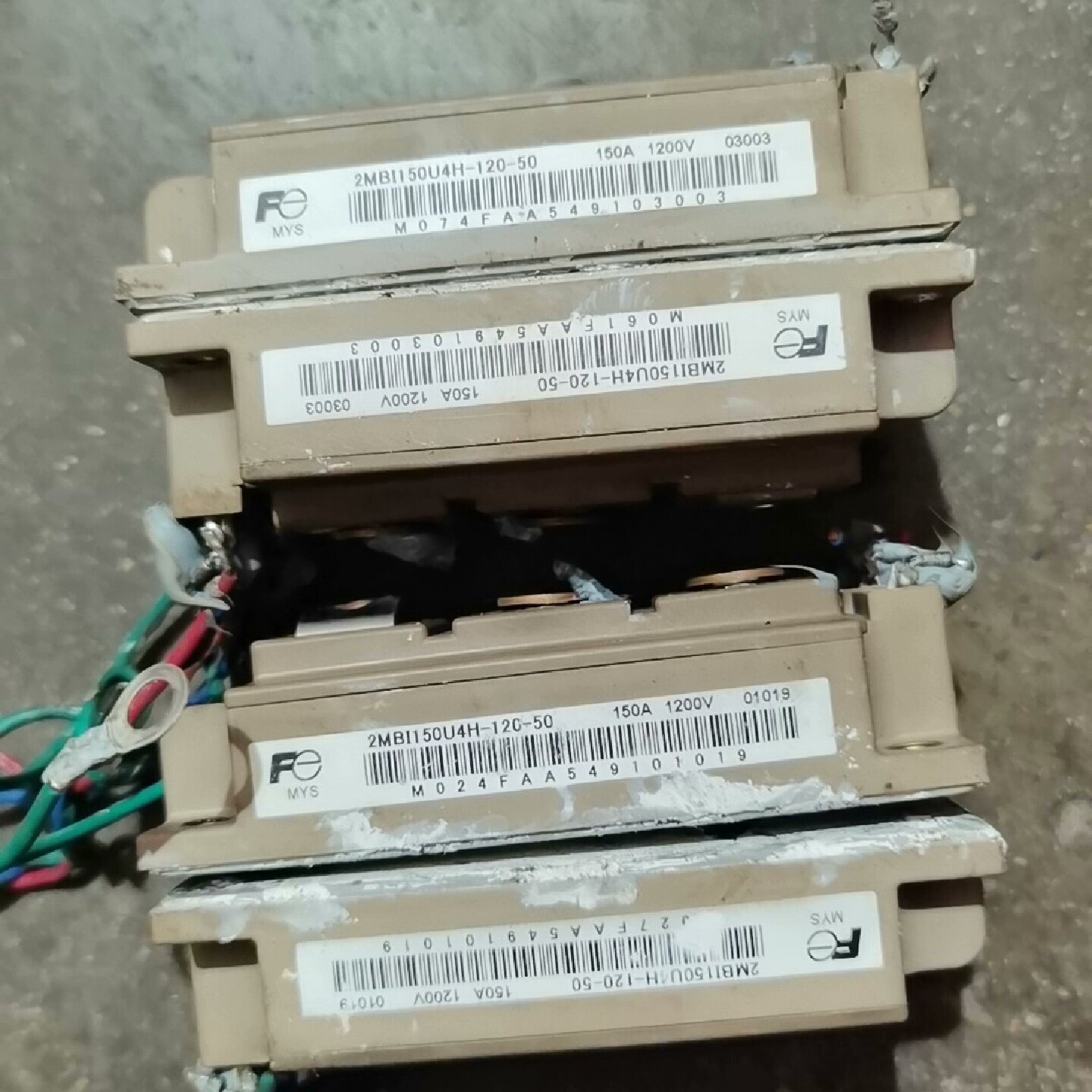 富士模块，2MBI150U4H_120_50，拆机，四块，询价