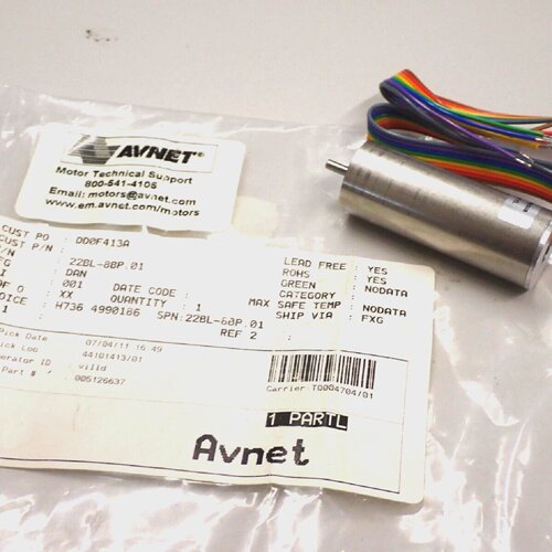 22BL8BP AVNET MOTOR NEW