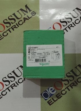 SCHNEIDERELECTRICLC1D38P7POWERCONTACTOR38AMPVOLTAGE2