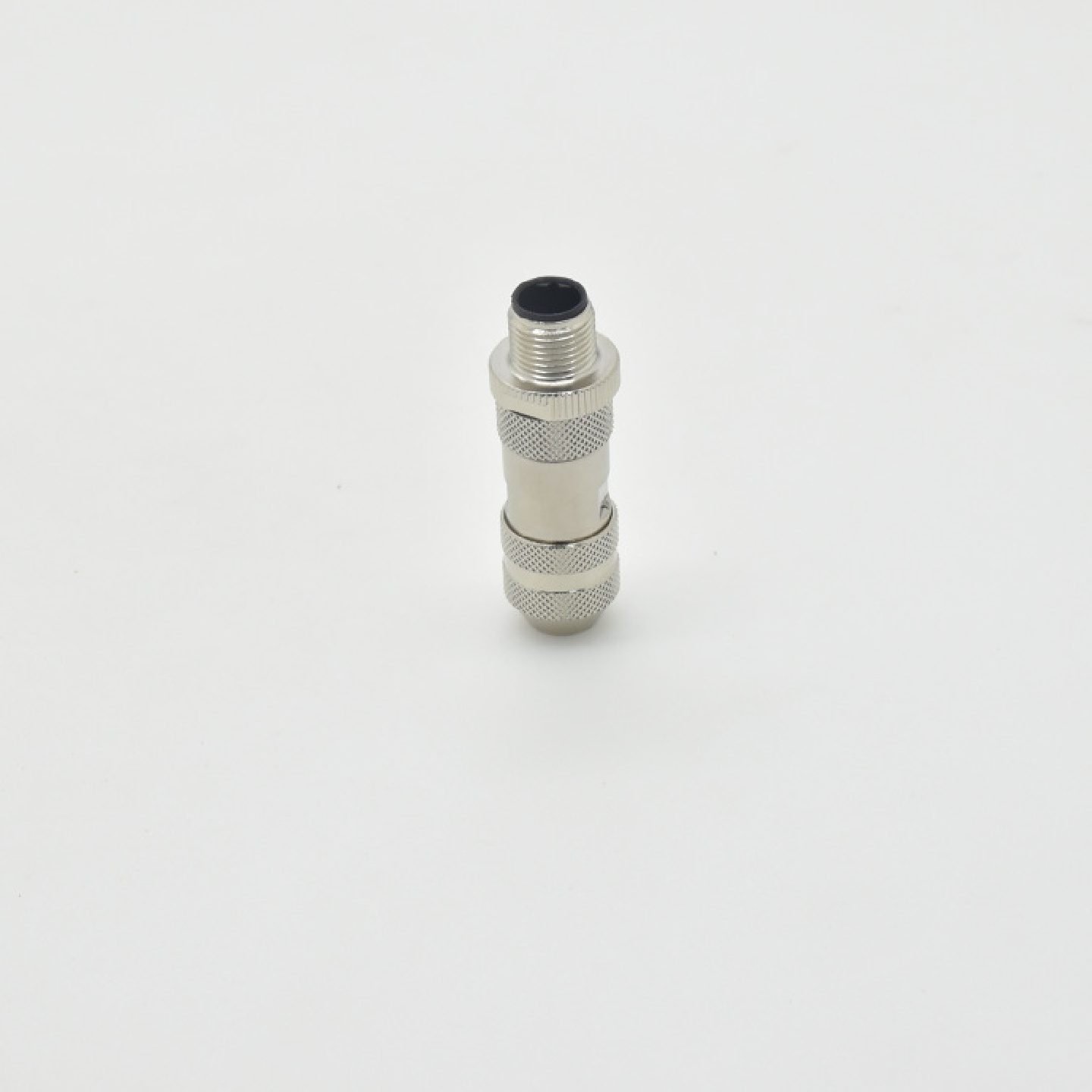 高铁地铁航天航空轨道交通船用冷压针连接器M12-5P公插头B型D型