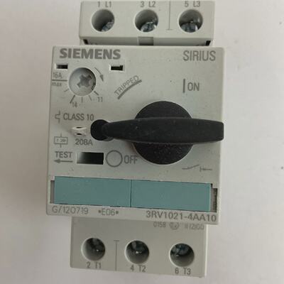 SIEMENS 3RV10214AA10 CIRCUIT BREAKER 1116A