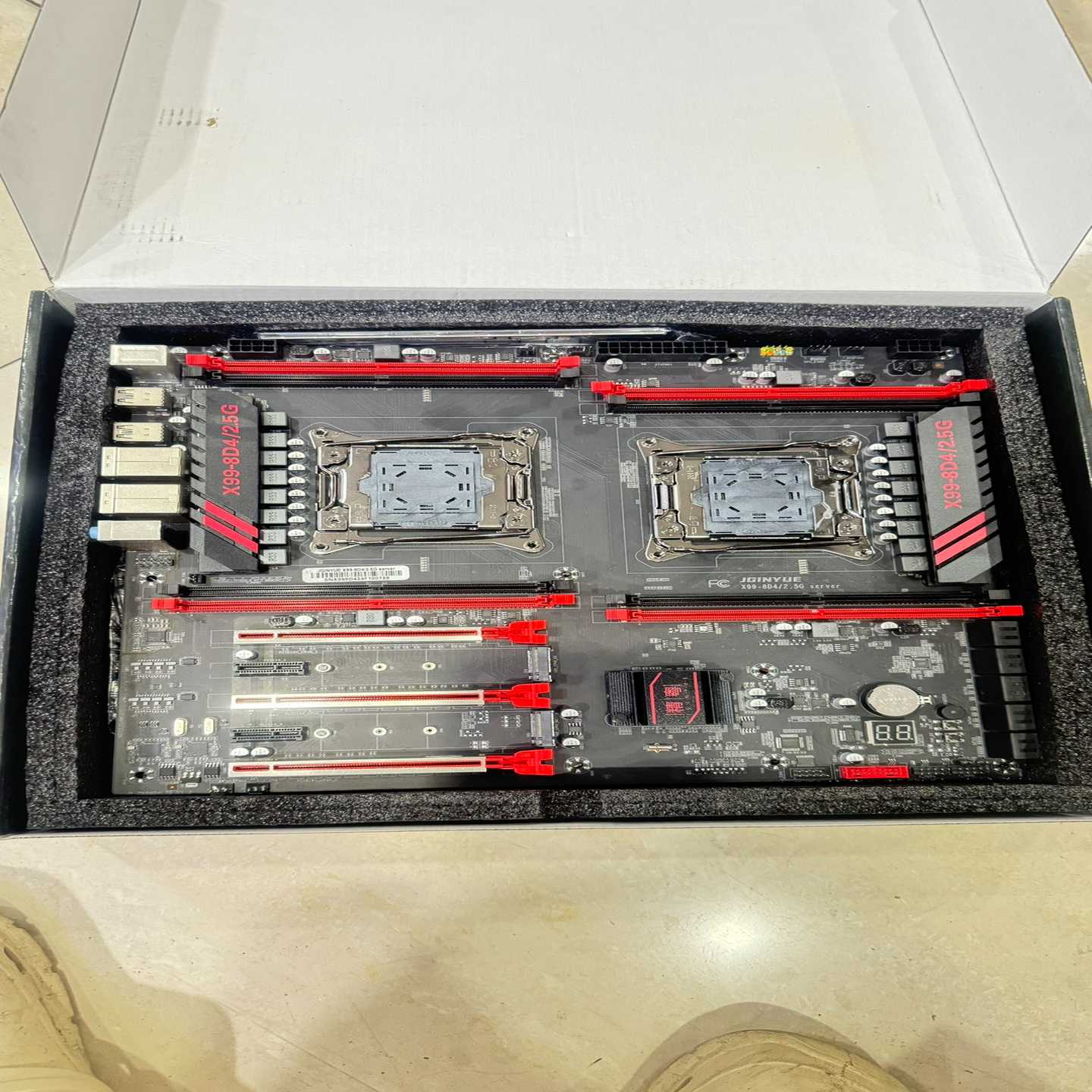 （议价）精粤X99-8D4/2.5G双路主板，有一百多片，工作室不做图片