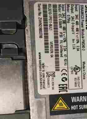 咨询-6SL3210-1PE11-8UL1PM240-2变