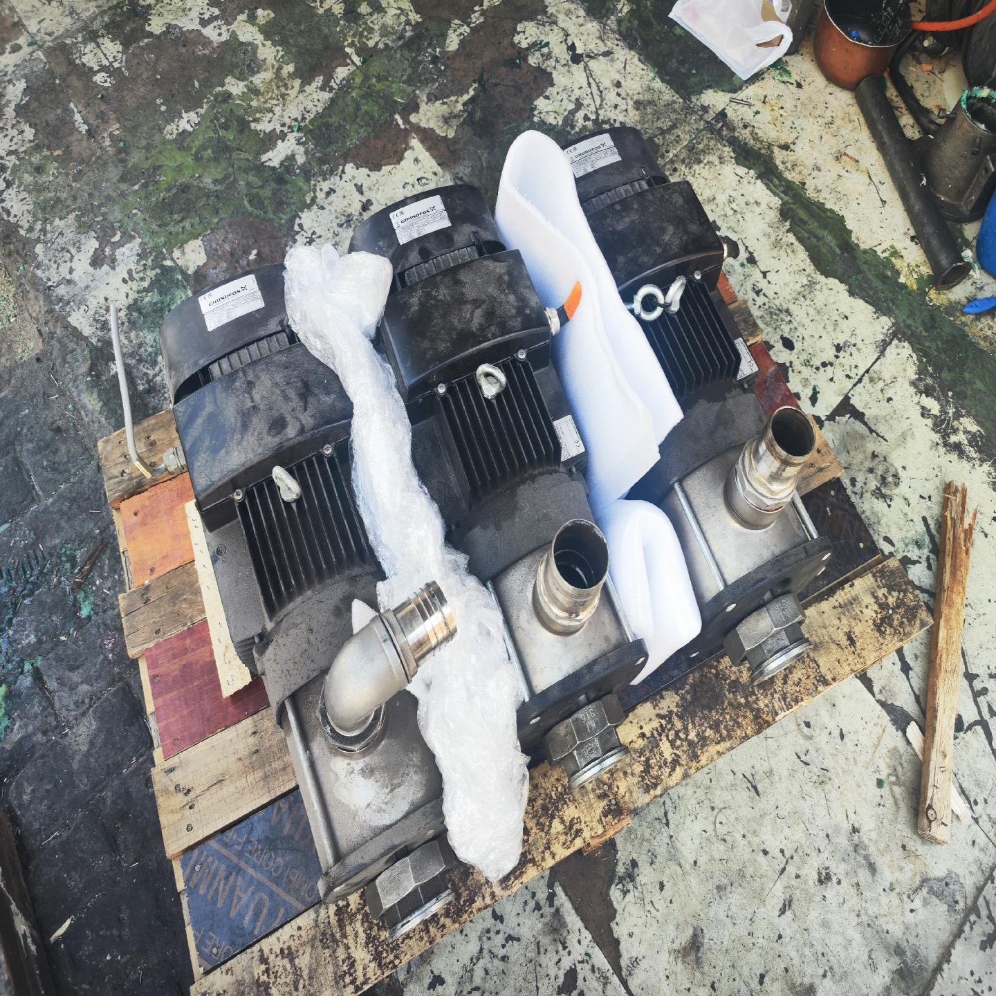 5.5kw格兰富增压泵。（地坛设备）