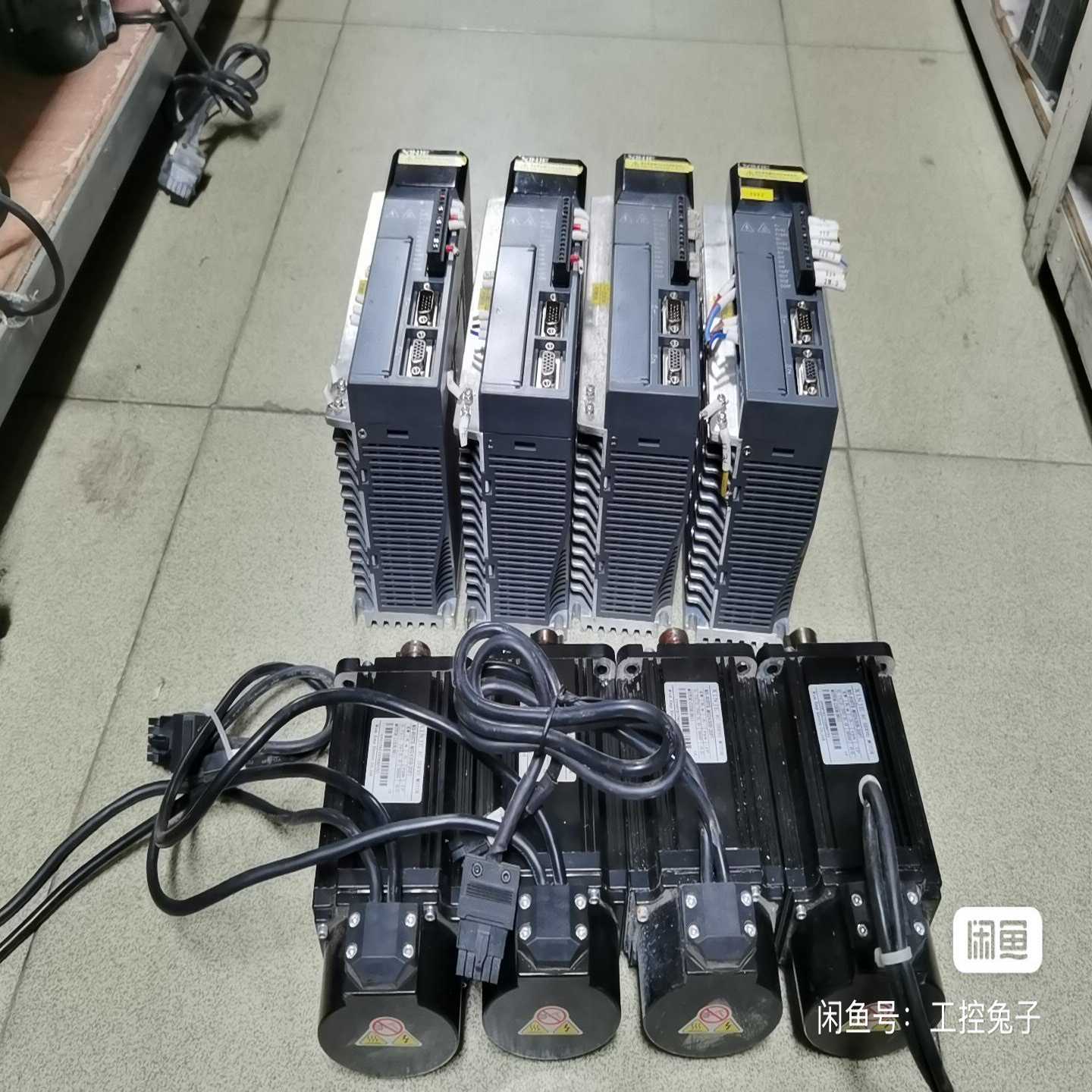 信捷XINJE伺服电机套装，脉冲型二手拆机件，驱动型号DS3--议价商