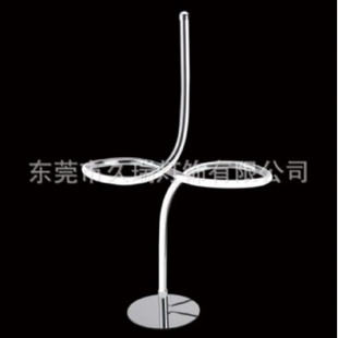 室内家居照明台灯 铬色铝形材螺旋形材简约LED台灯北欧现代风格