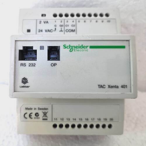 Schneider Electric TAC Xenta 401 Controller Freely Programma