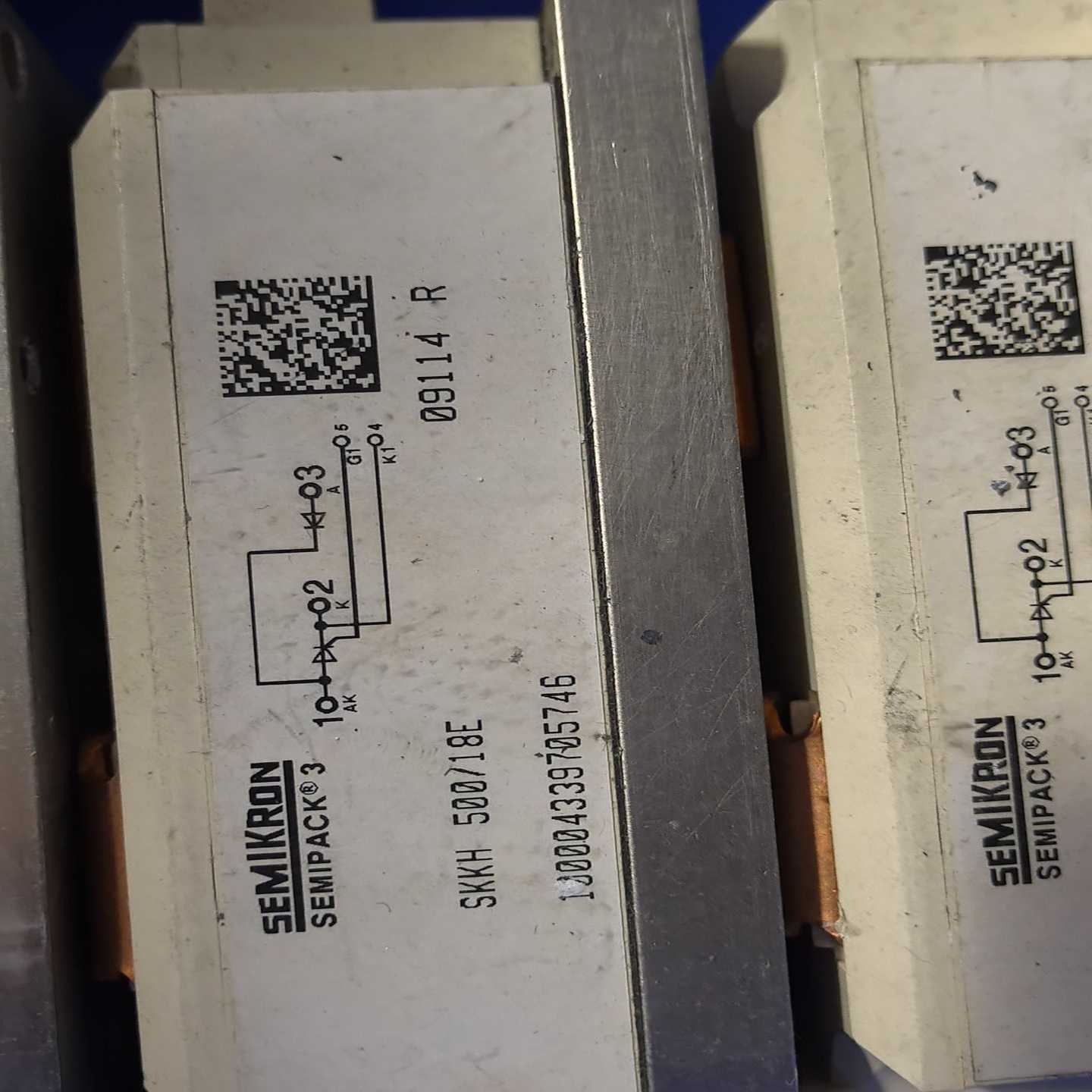 询价SEMIPACK3可控硅模块SKKH500/18E，实物