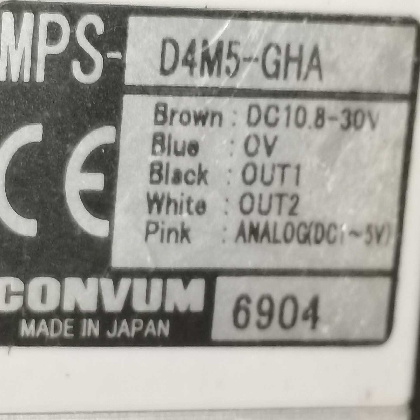 CONVUM压力传感器MPS-E4M5-GHA新的【博航商行】
