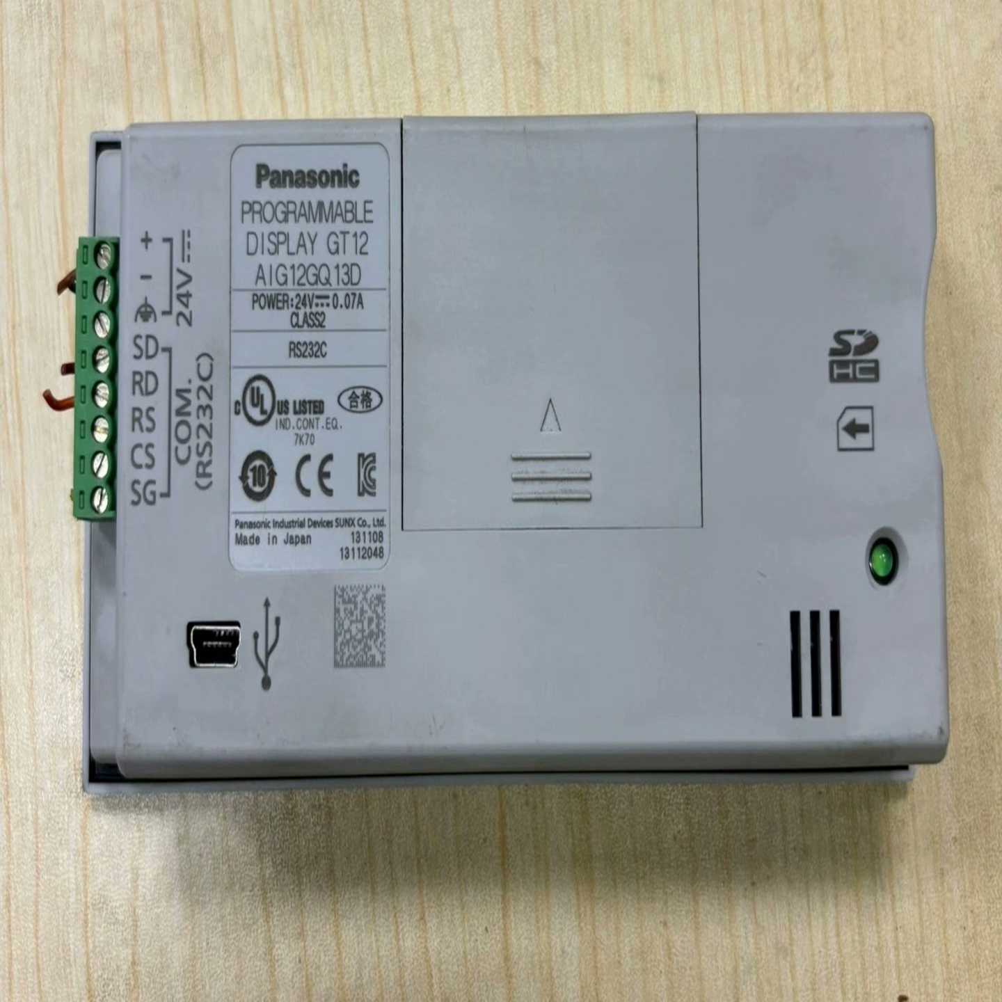 拆机松下触控屏幕AIG12GQ13D，GT12，24v，成色如--议价商品