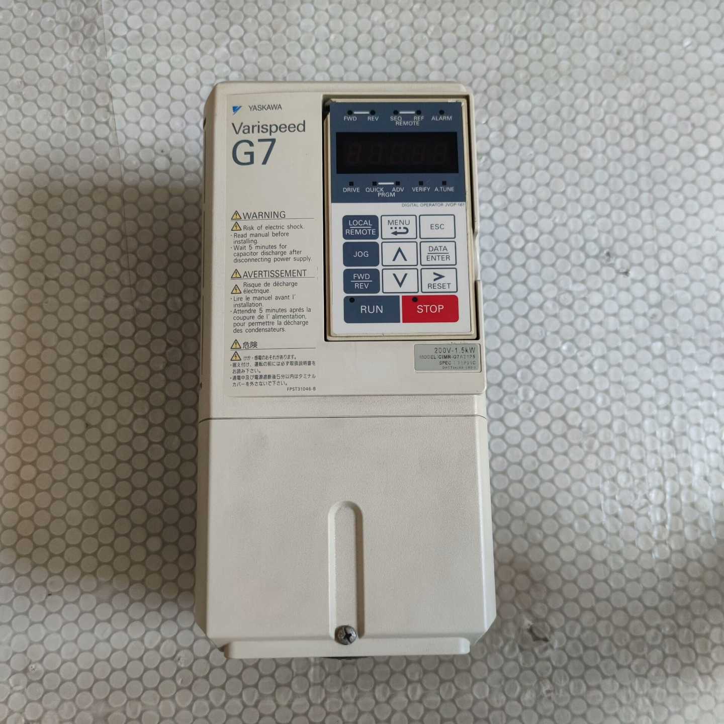 安川变频器CIMR-G7A21P5220V1.5KW询价