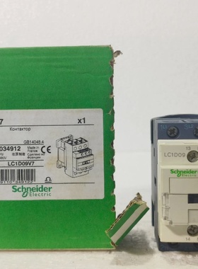 SCHNEIDERELECTRICLC1D09P7接触器3POLE4KWAT400V线圈440VAC5060H
