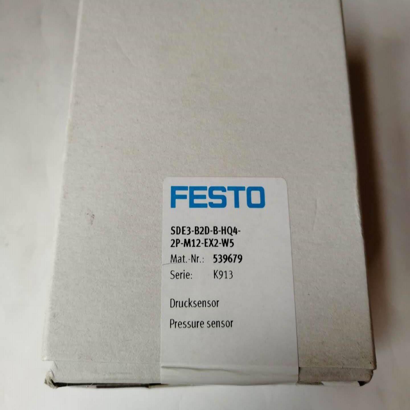 配件全新正品FESTO压力传感器 SDE3-B2D-B-HQ4-2P-M12-EX2-W议价