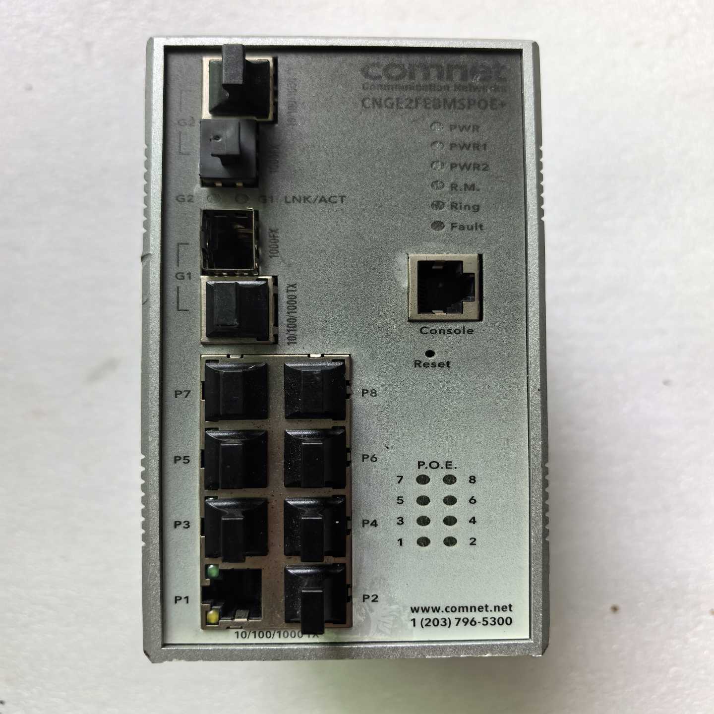 Comnet工业级8口POE交换机，型号CNGE2FE8MS-议价