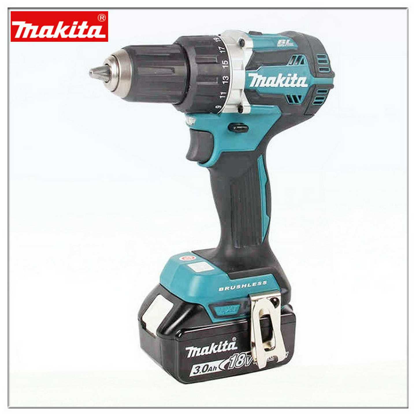 Makita牧田充电式起子机电钻18V锂电电动螺丝刀DHP484RTE锂电钻