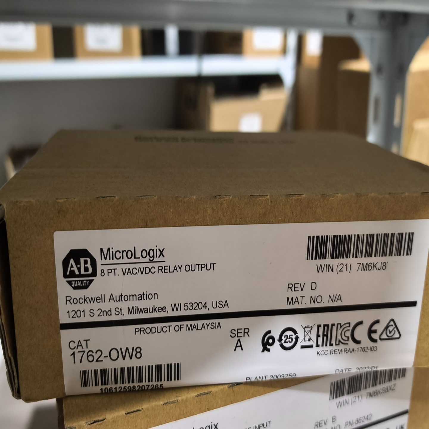 AB罗克韦尔1762-OW8模块，全新原装正品，马来西亚制造