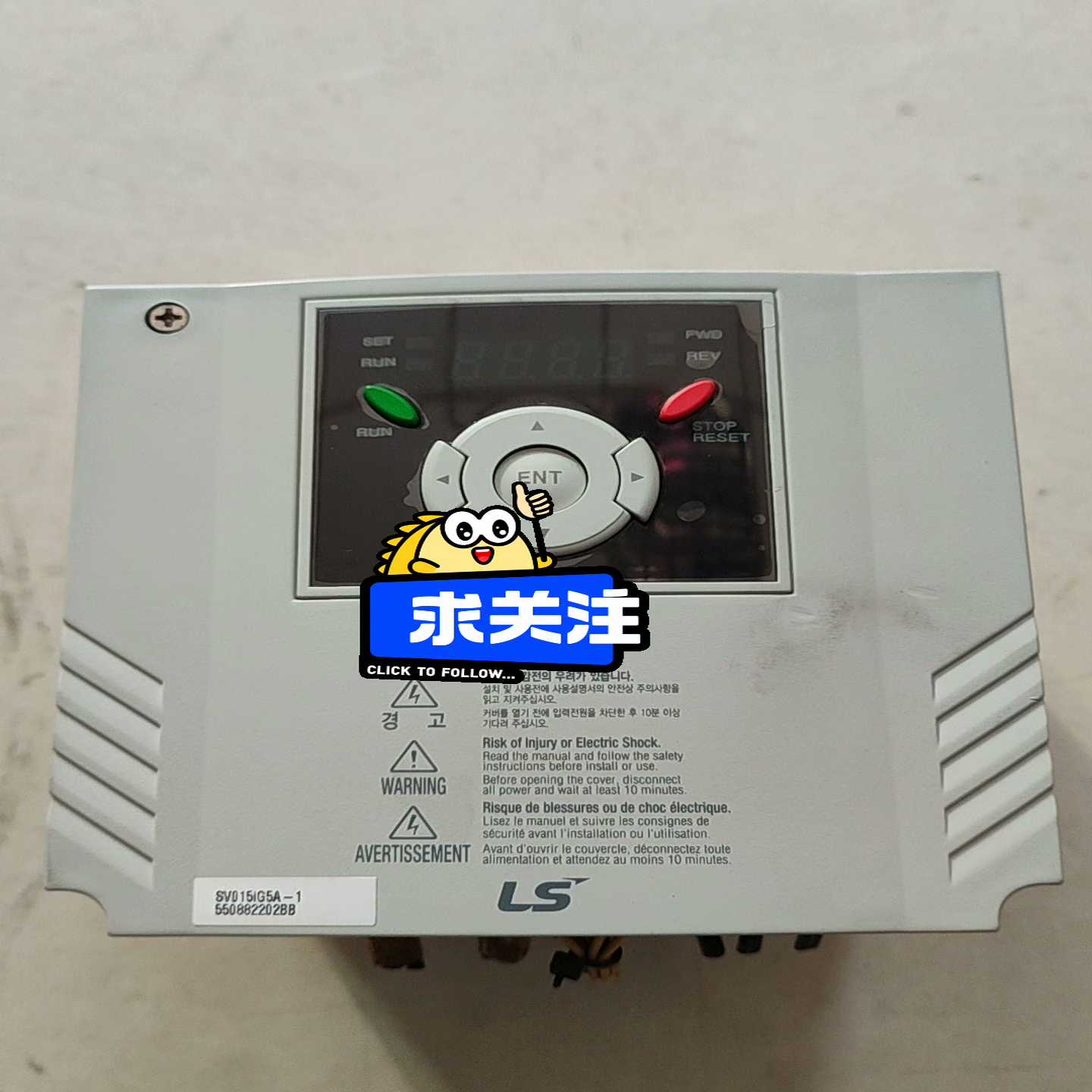 LS变频器SV015iG5A−1／1.5KW／220V（电子设备）