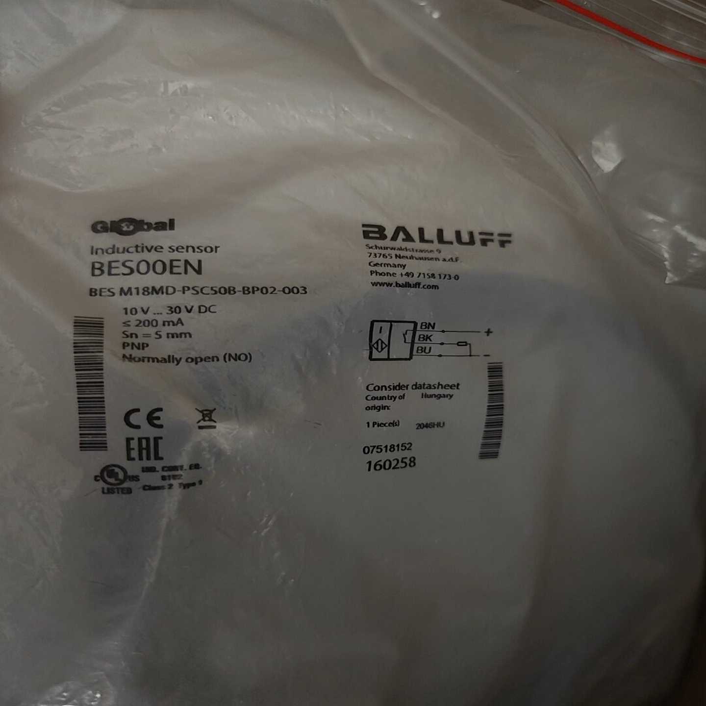 BALLUFF德国巴鲁夫BES00EN传感器BES询价