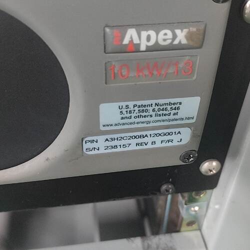 APEX Apex射频电源，型号A3H2C200BA120G议价