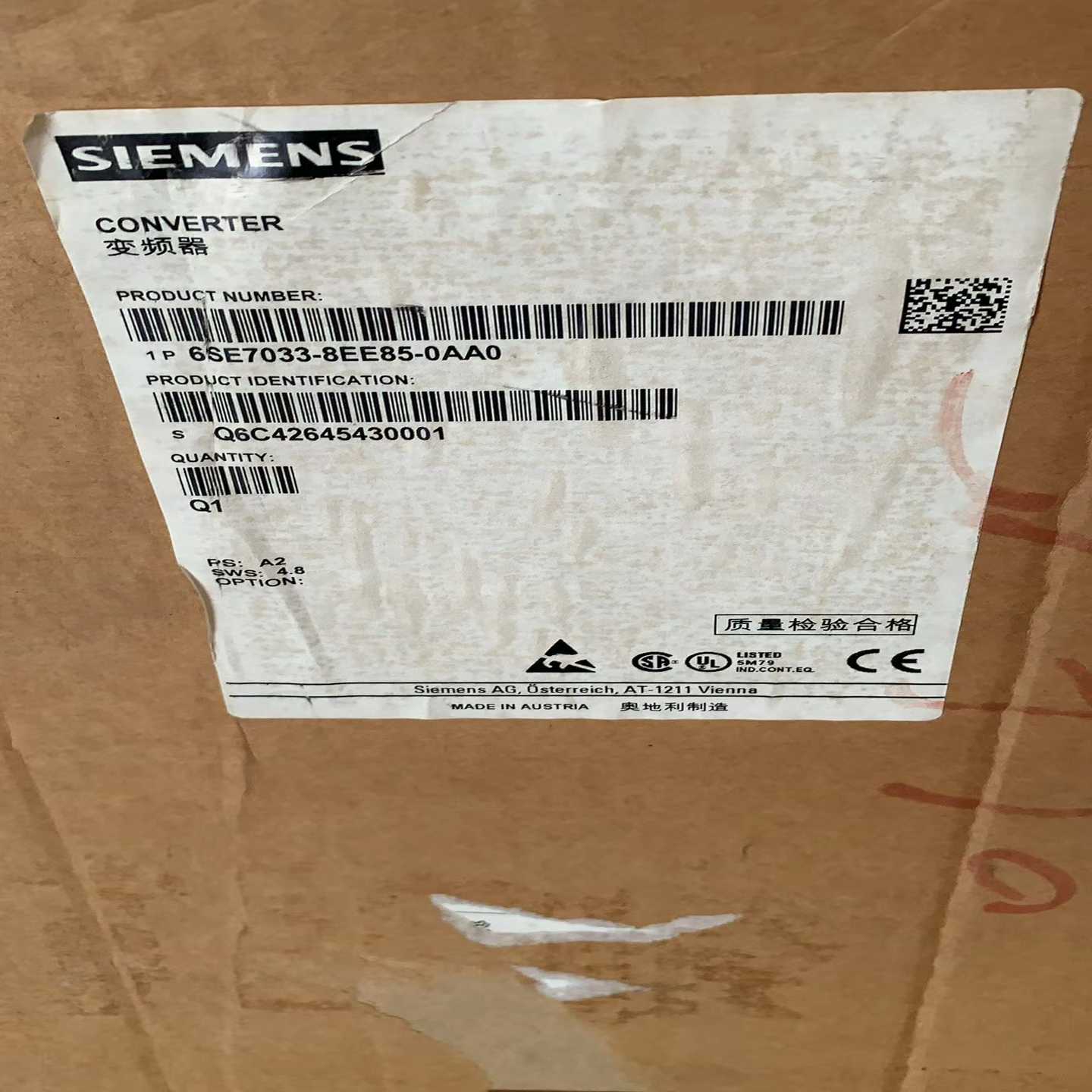 变频器：6SE7033-8EE85-0AA0~询价