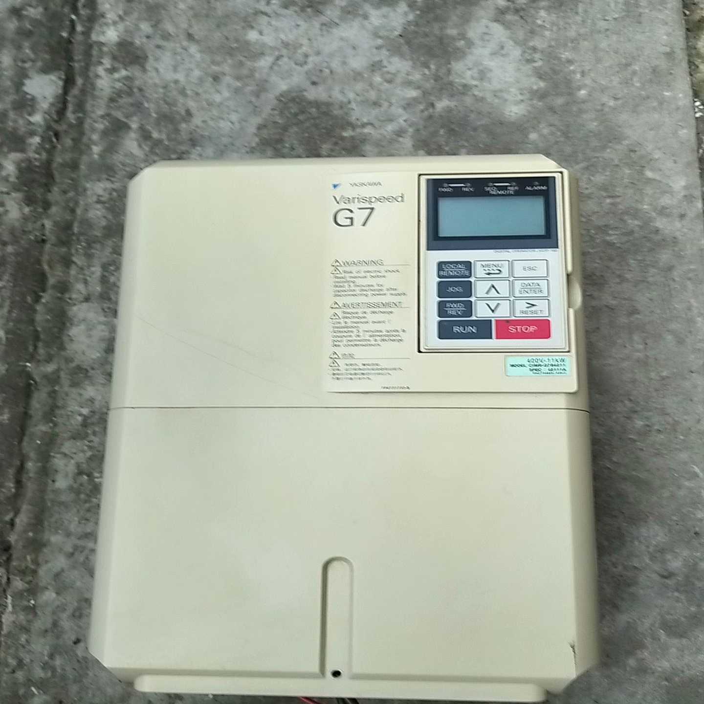 咨询-安川G7变频器，CIMR-G7B4011，11kw，件，