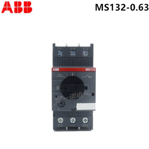议价ABB全新正品 马达保护用断路器MS132-0.63 设定值范围0.40.63