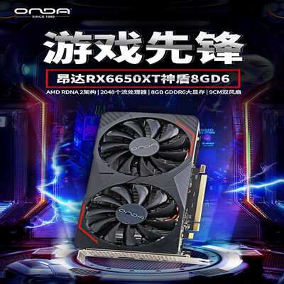 全新昂达RX6500XT神盾4G台式机电脑高清显示游--议价商品