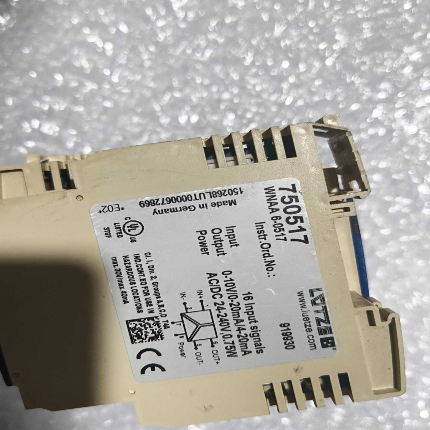德国LUTZE控制继电器，型号750517，16路输入信号，--议价商品