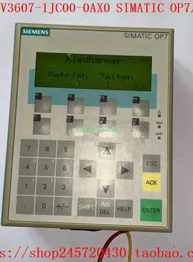 6AV3607-1JC00-0AX06AV3607-1JC00-0AX1西门子操作屏SIMATICOP7