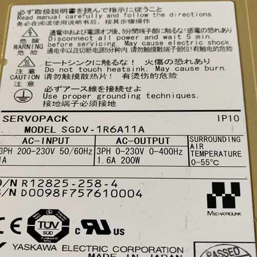 咨询-安川5系200W伺服驱动器SGDV-1R6A11A