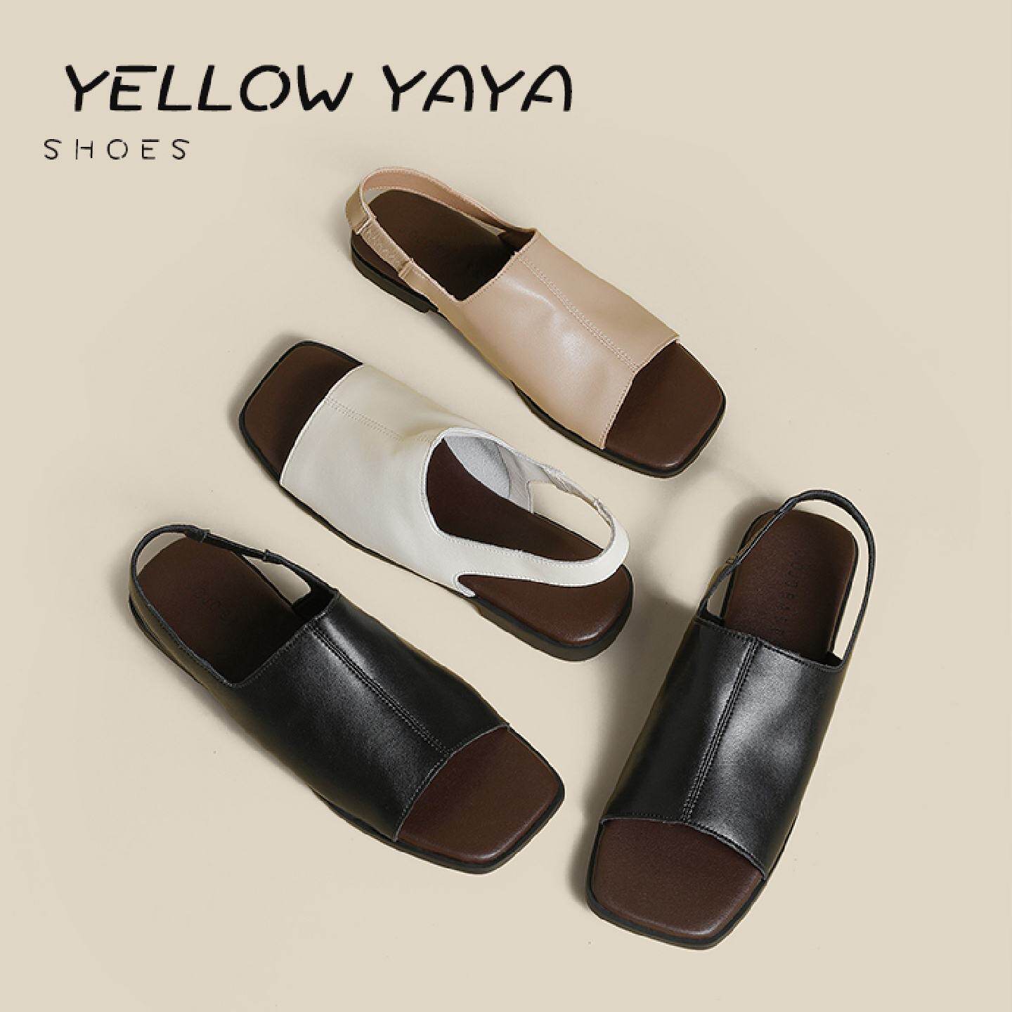 真皮头层牛皮平底一字带凉鞋女夏外穿2026新款简约高级感法式凉拖