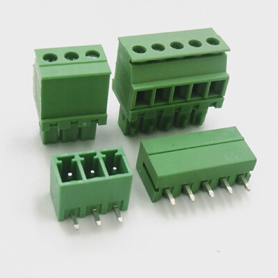 2EDGKA3.81MM插拔式接线端子侧出线直立式直弯脚2P3P4P15EDGKA