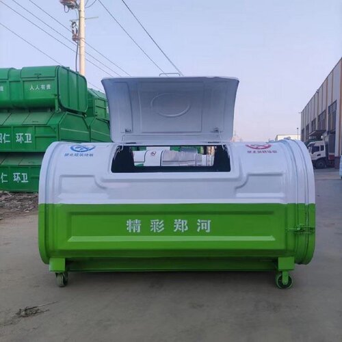 勾臂垃圾箱垃圾户外小区环卫立方大容量转运挂车垃圾车勾臂式移动