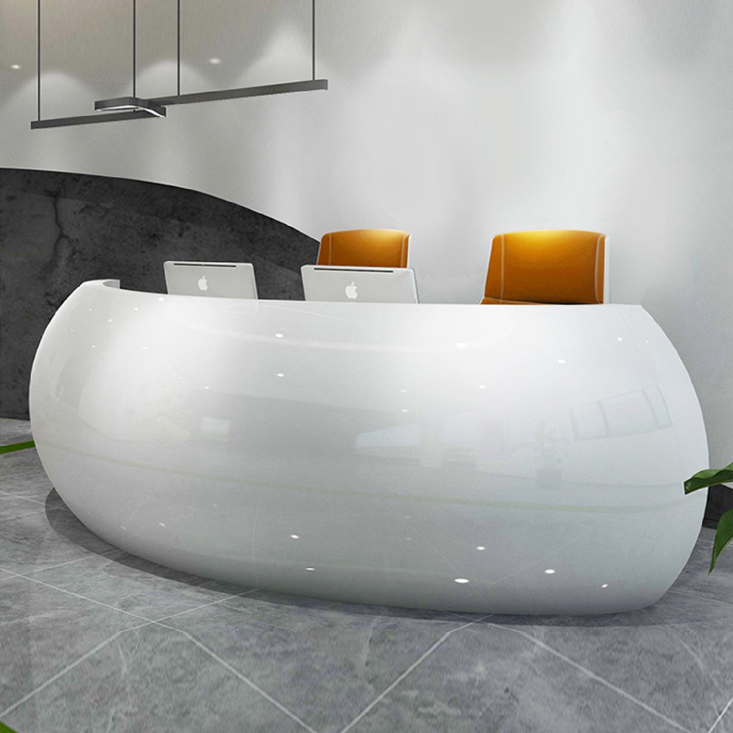 公司前台接待台办公桌创意白色烤漆美容院收银台简约现代酒店吧台,商业/办公家具,前台/柜台,淘宝优惠券,粉丝福利购,淘宝优惠卷