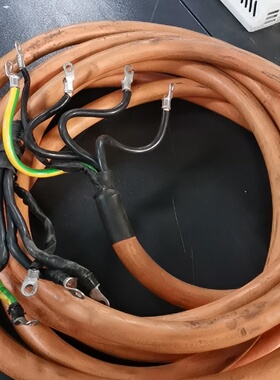 【询价】动力线，橙色外皮，4芯，带屏蔽，成色如图，功能正常