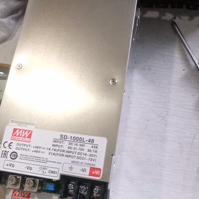 明纬SD1000L48开关电源48V输出输入DC19