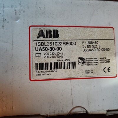 配件ABB接触器UA503000电压220VISBL351022R8000议价