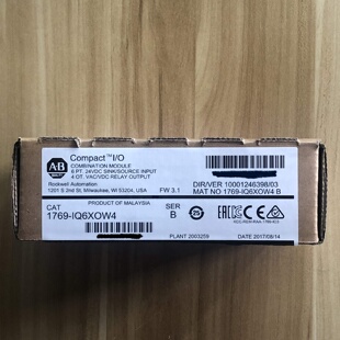 议价1769-IQ6XOW4 原装美国AB罗克韦尔PLC模块 质保一年CompactLo