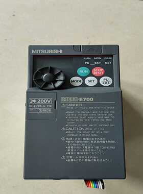 【议价】95成新变频器FR-E720-0.75K220V0.适用