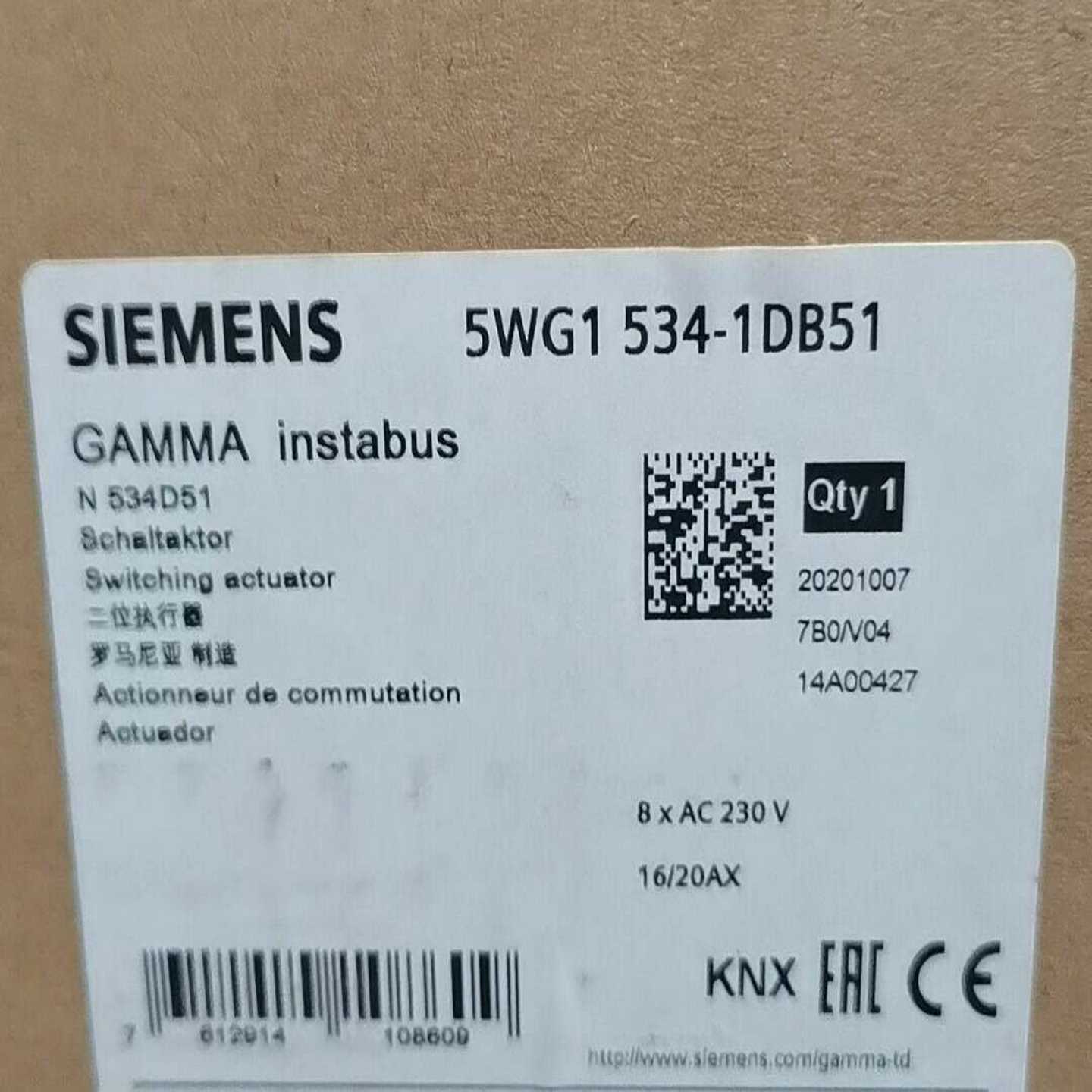 全新原装正品西门子5WG1534-1DB51GAMMA--议价商品