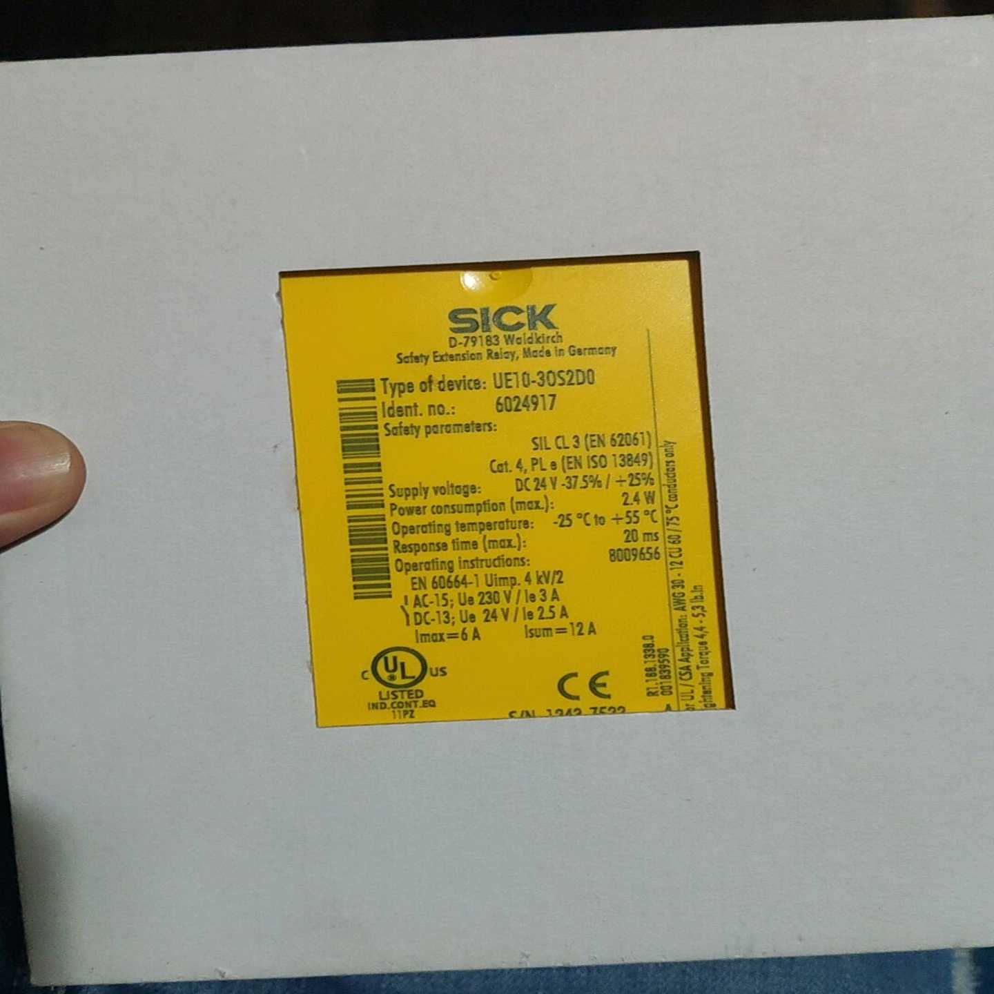 SICK西克安全继电器UE10-30S2D0适用