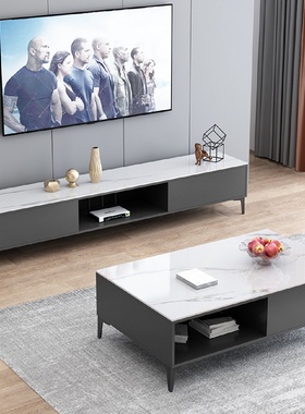 新款电视柜现代简约茶几组合客厅卧室小户型家用轻奢简易墙柜地柜